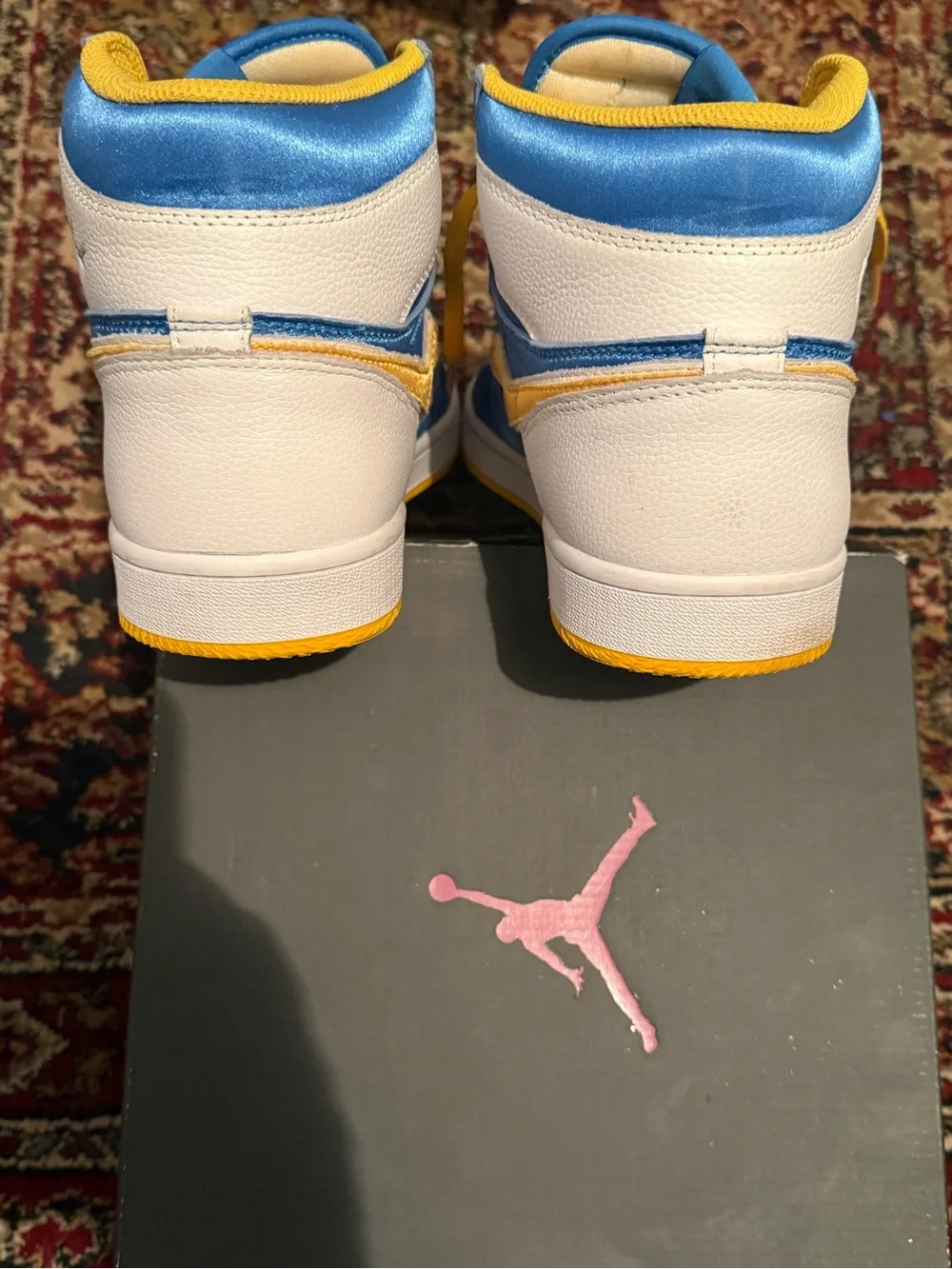 OMI KIY Reloaded Blue Yellow - Men's Blue & Yellow High-Top Sneakers by